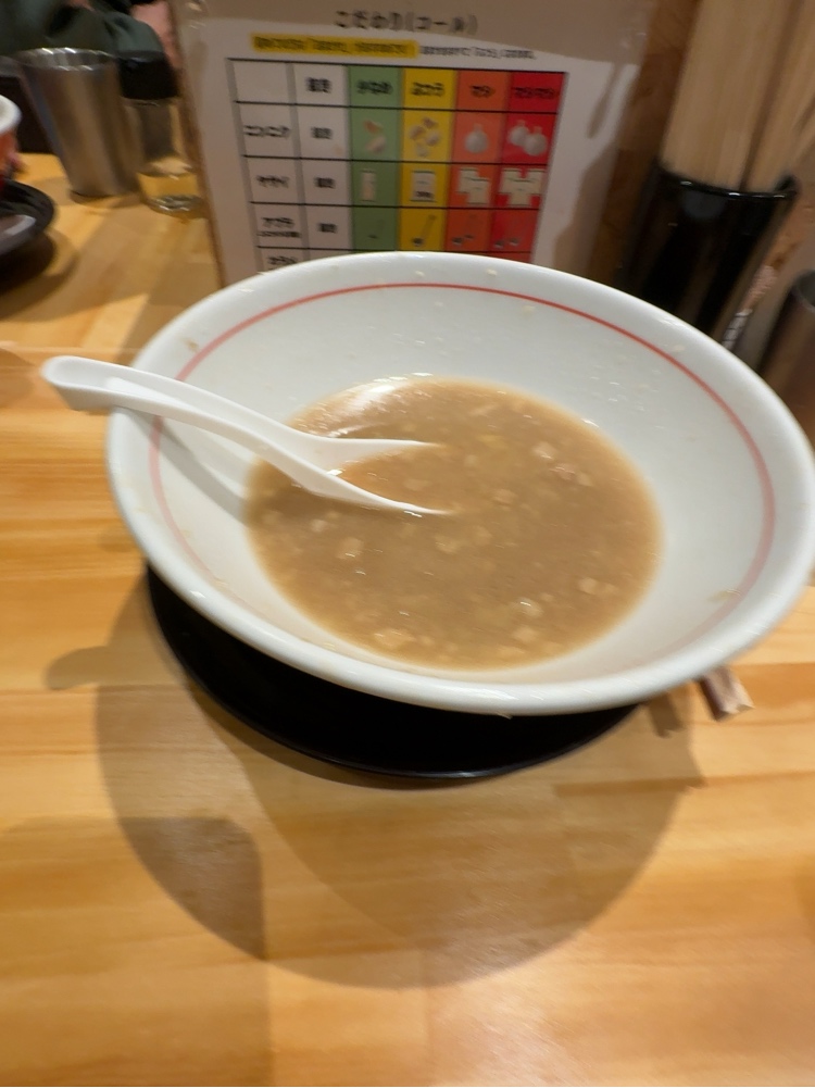 ラーメン豚塗 完食