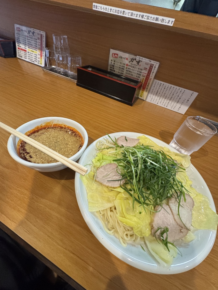 広島つけ麵　かず　着丼