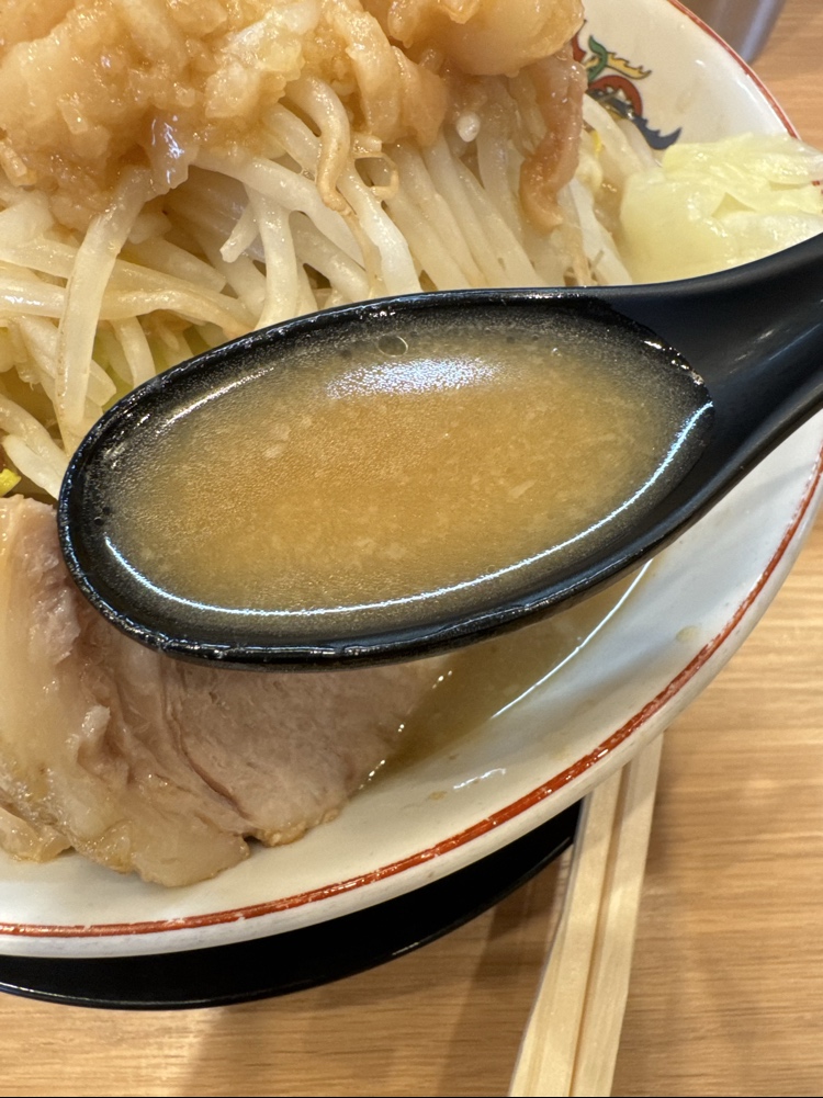 ラーメン豚山静岡　スープアップ
